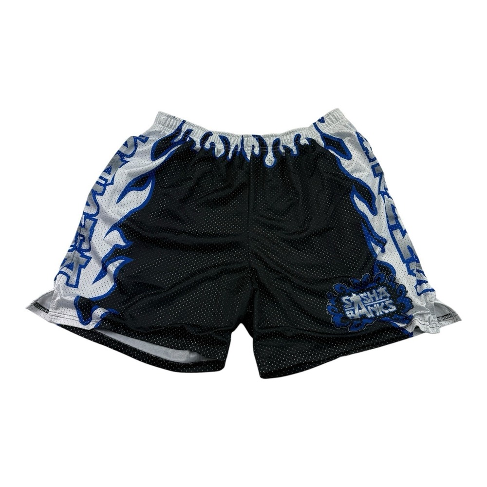 WWE x Chalk Line Black & White Sasha Banks Mesh Shorts Men's Size‎ XL